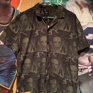 🔥 Rare Bratz x Forever 21 Men’s Button Up Shirt Size XL – Y2K Aesthetic Graphic
